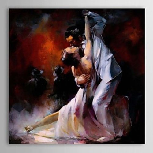Oil Painting - Man and Woman Dancing